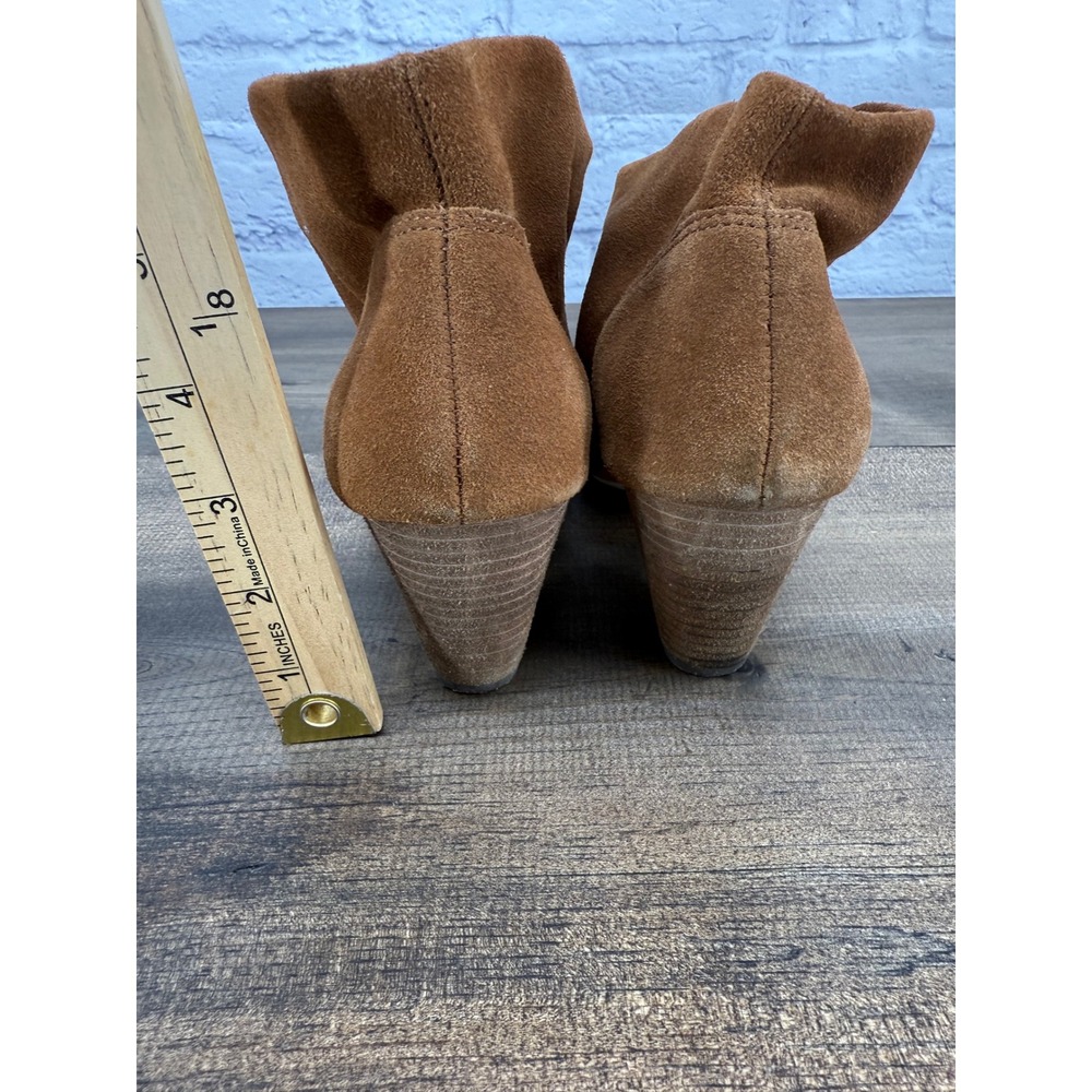 Carlos Santana Brooky Ankle Boots Women Size 8.5M Brown Suede Block Heel Boho - Picture 6 of 11